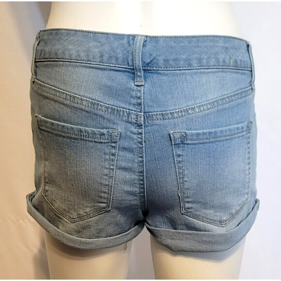 Jessica Simpson Cuffed Denim Shorts - Size 0/25 - Picture 4 of 8